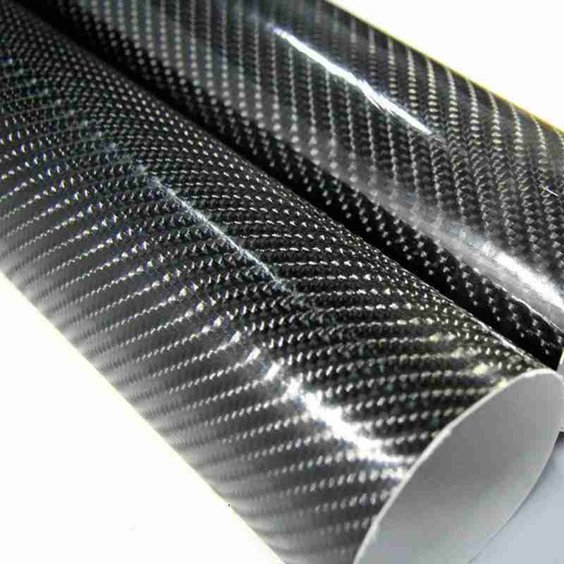 7D Glossy Carbon Fiber Vinyl Film Intrior Wrap Stickers Film Stickers Decals New